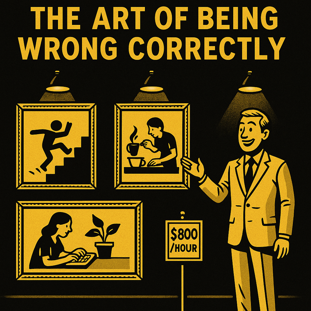 The Art of Being Wrong Correctly