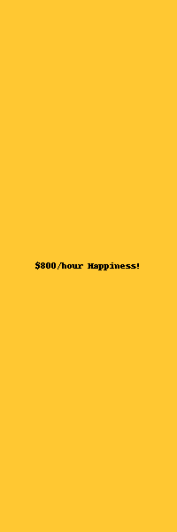 $800/hour Happiness